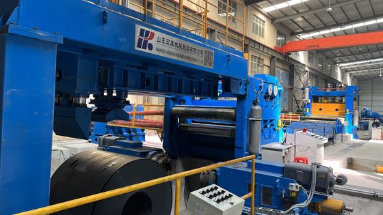 4000*2500*2500mm 전압 380v 스틸 코일 레벨러 및 금속 판 또는 코일을 위한 리워더